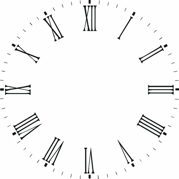 Wijzerplaat Witte Achtergrond — Stockvector