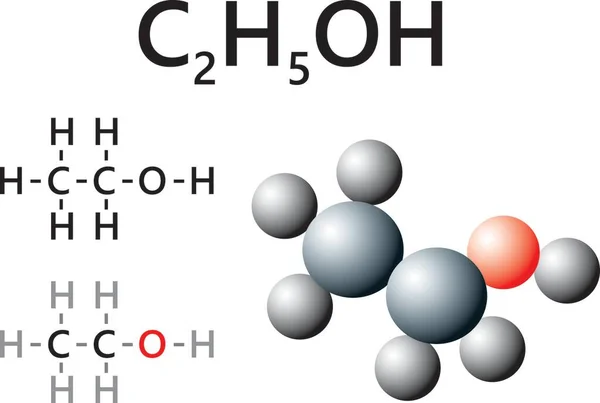 Chemische Formel Und Molekulare Form — Stockvektor