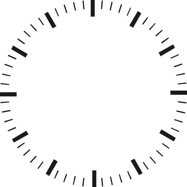 Clock Face White Background — Stock Vector