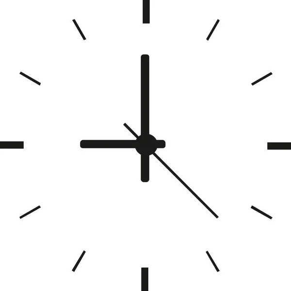 Esfera Del Reloj Sobre Fondo Blanco — Vector de stock