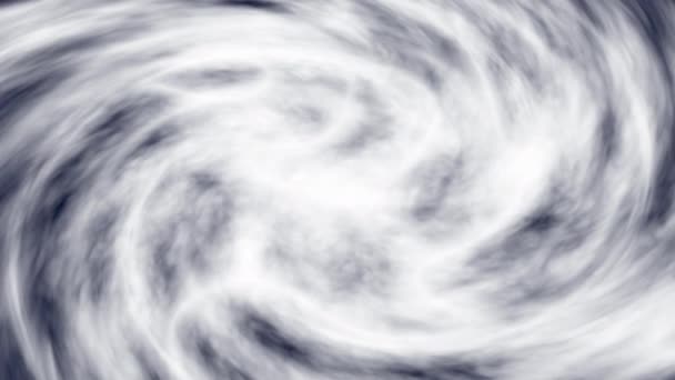 龙卷风的旋转在蓝色的湖面上形成了危险的云彩 从山顶俯瞰地球 动画模拟自然灾害飓风Cg颗粒背景 — 图库视频影像