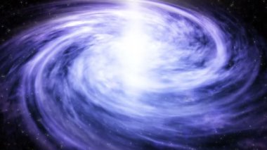 4K Mavi Mor sarmal gökada ışıltılı warp hızı yıldızının hareketli arka planında, galaksideki yıldız ışığı bulutsusu evrende. Bu resim NASA tarafından döşenmiştir.