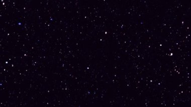 4K uzay aracı parlayan bir yıldızla warp sürüşü yapıyor.
