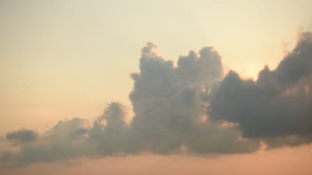 Time Lapse Zonsopgang Prachtige Schemering Pluizige Storm Bewolkt Blauw Gele — Stockvideo