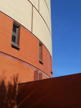 Modern bina manzarası. Minimum fotoğraf. Şehir geometrisi. Valencia, İspanya