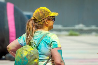 Kiev, Ukrayna - 10 Haziran 2018: Holi Festival 