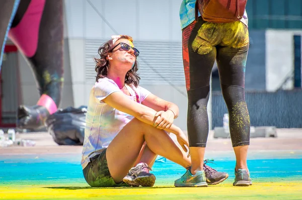 Kiev, Ukrayna - 10 Haziran 2018: Holi Festival 