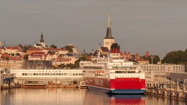 Таллінн Естонія Липня 2018 Таллінн Вид Місто Фінської Затоки Пором — стокове фото