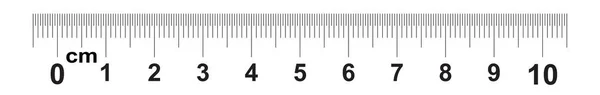 Lineal Zentimeter Lineal 100 Wert Der Teilung Präzises Längenmessgerät Kalibriernetz — Stockvektor