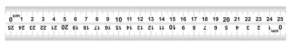 Linjalen 100 Centimeter Linjalen 1000 Riktningen Märkning Linjalen Från Vänster — Stock vektor