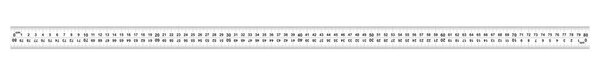 Ruler 80 centimeter. Ruler 800 mm. The direction of marking on the ruler from left to right and right to left. Value of division 0.5 mm. Precise length measurement device. Calibration grid.