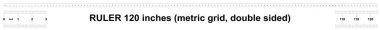 Cetvel 120 inç ölçü. 0.05 inç bölümü fiyattır. Cetvel çift taraflı. Hassas ölçme aracı. Kalibrasyon kılavuz