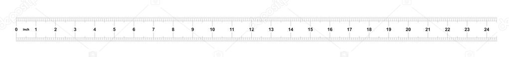 24 Inch Ruler SVG