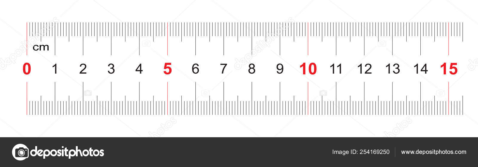 Ruler Of 150 Millimeters Ruler Of 15 Centimeters Calibration Grid Value Division 1 Mm Precise Length Measurement Device Two Sided Measuring Instrument Stock Vector Image By C Snik