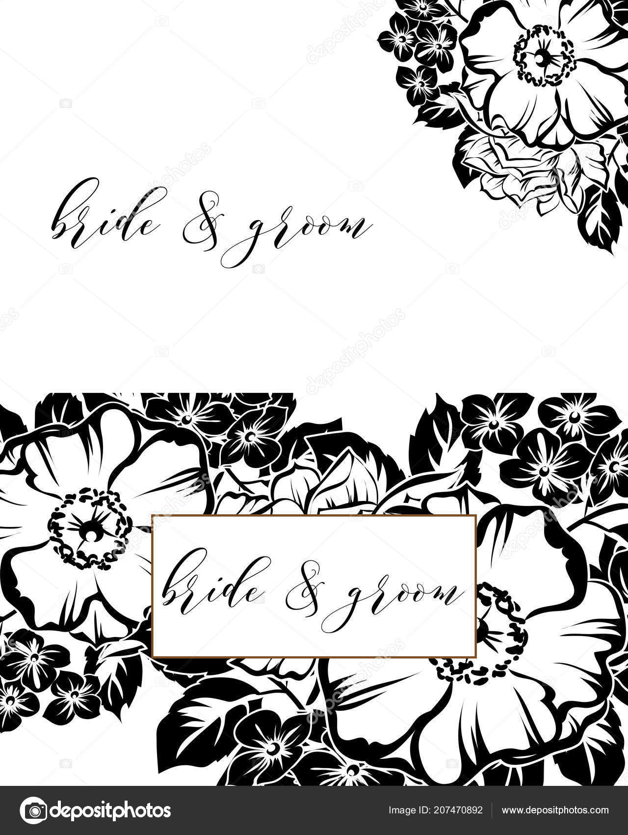 Vintage Style Flower Wedding Cards Set Fl Elements Frames Vintage Style Flower Wedding Cards Set Fl Elements Frames Stock Vector