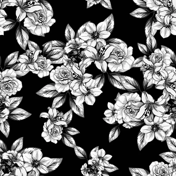 1,400+ White Flowers Black Background Stock Illustrations, Royalty