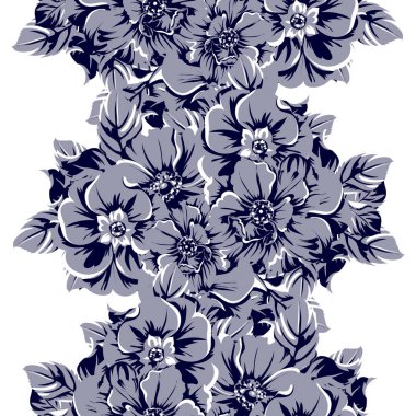 vektör çizimi retro çiçek desen arka plan