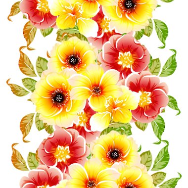 vektör çizim sorunsuz güzel çiçek desen arka plan