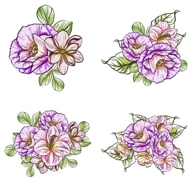 vektör çizim sorunsuz güzel çiçek desen arka plan