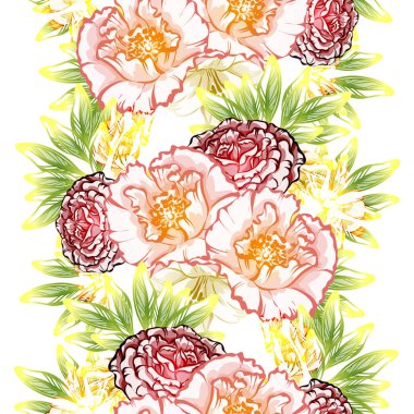 vektör çizim parlak çiçek desen arka plan