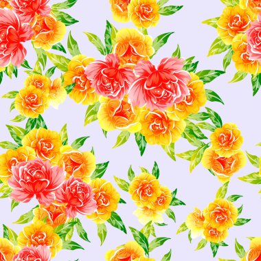 güzel parlak çiçek desen arka plan vektör çizim