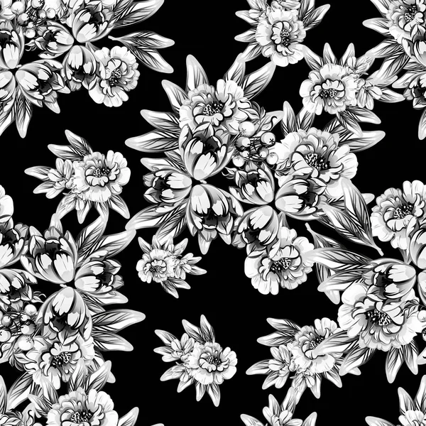 Vectorillustratie Van Vintage Bloemen Patroon Achtergrond — Stockvector