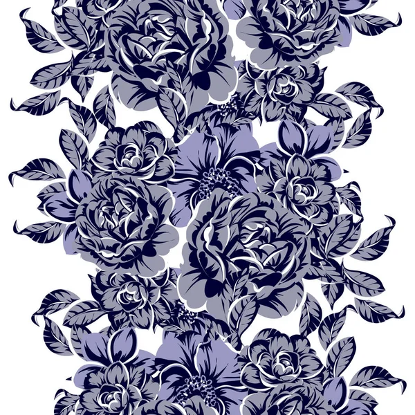 Vektor Illustration Von Vintage Blumen Muster Hintergrund — Stockvektor