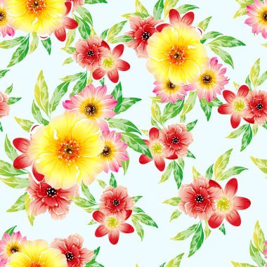 vektör çizim parlak çiçek desen arka plan