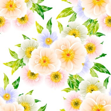 vektör çizim parlak çiçek desen arka plan