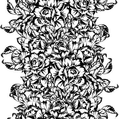 vintage çiçek deseni zemin vektör çizim