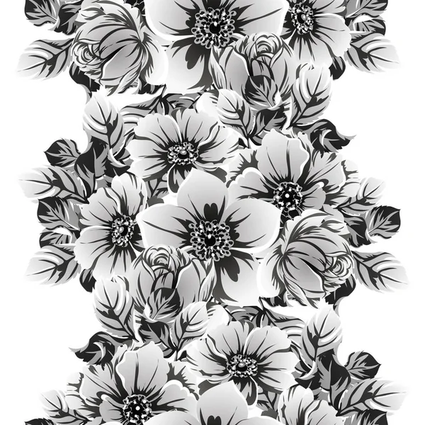Vector Εικονογράφηση Της Εκλεκτής Ποιότητας Λουλούδια Μοτίβο Σκηνικό — Διανυσματικό Αρχείο