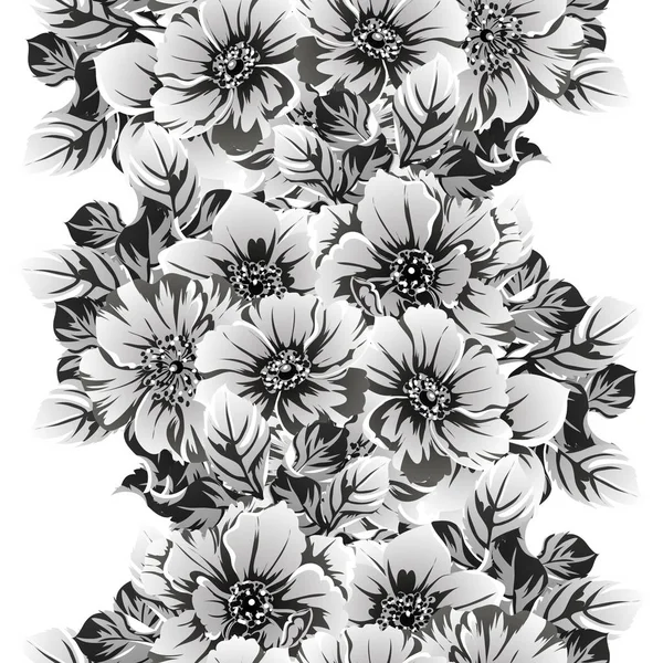 Vektor Illustration Von Vintage Blumen Muster Hintergrund — Stockvektor