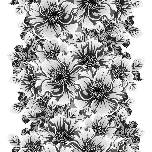 Vektor Illustration Von Vintage Blumen Muster Hintergrund — Stockvektor