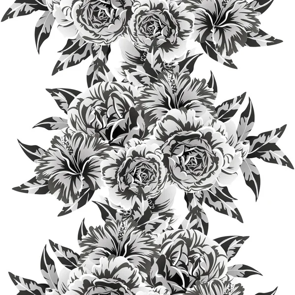 Vektor Illustration Von Vintage Blumen Muster Hintergrund — Stockvektor