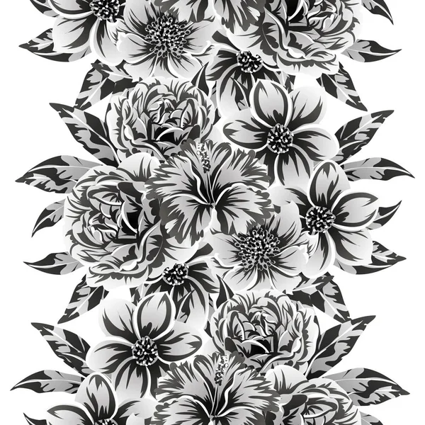 Vektor Illustration Von Vintage Blumen Muster Hintergrund — Stockvektor