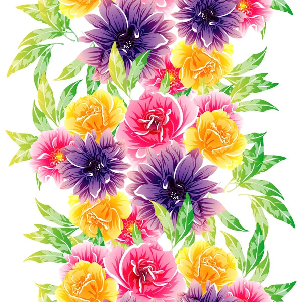 vektör çizim parlak çiçek desen arka plan