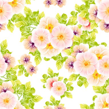 vektör çizim parlak çiçek desen arka plan