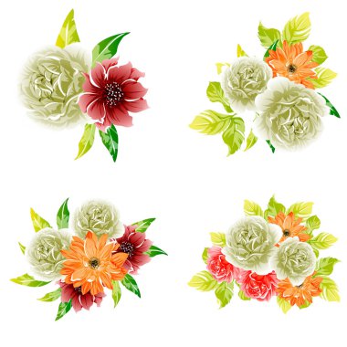 vektör çizim parlak çiçek desen arka plan