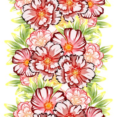 vektör çizim parlak çiçek desen arka plan