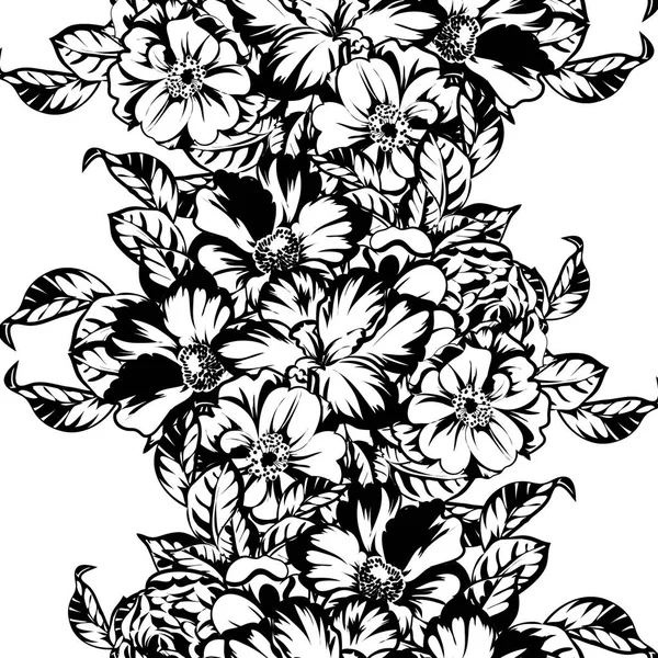 Vektor Illustration Von Vintage Blumen Muster Hintergrund — Stockvektor