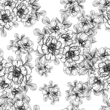 Vintage çiçek desen arka plan