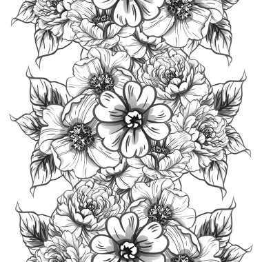 Vintage çiçek desen arka plan