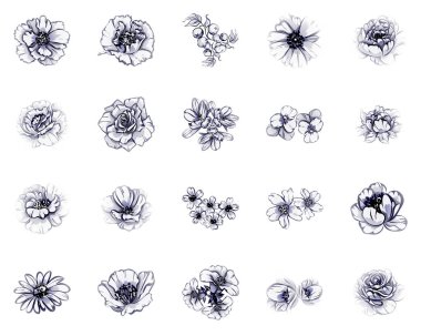 Vintage çiçek desen arka plan