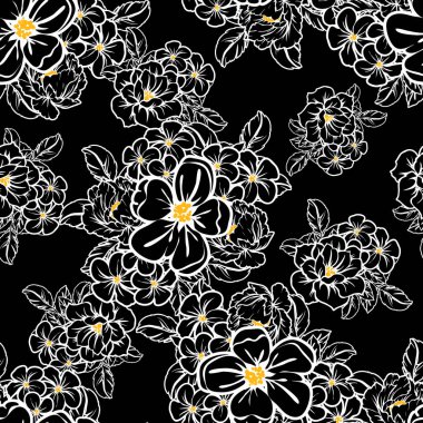 Vintage çiçek desen arka plan