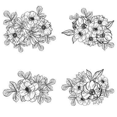 Klasik çiçek deseni