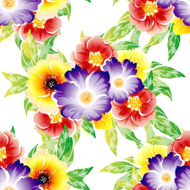 parlak çiçek desen arka plan