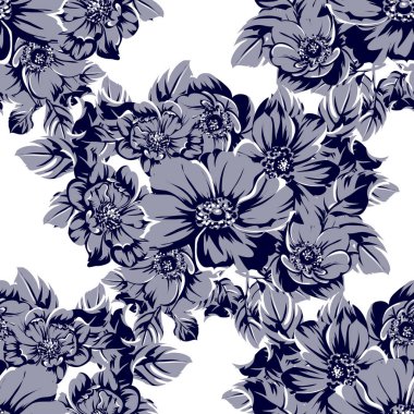 Klasik çiçek deseni