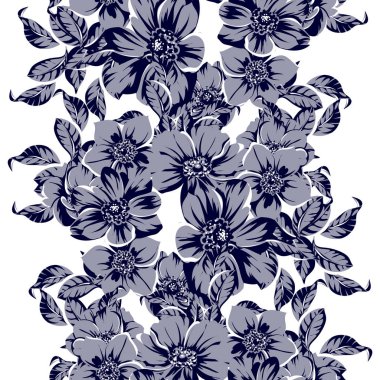 Klasik çiçek deseni