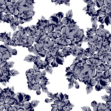 Klasik çiçek deseni