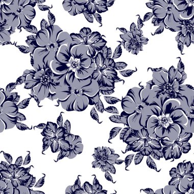 Klasik çiçek deseni